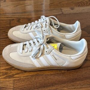 Adidas Samba OG size 8.5 beige linen cream never worn